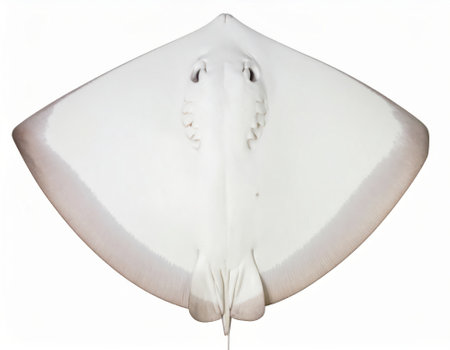 Stingray isolated on white background. Clipping path included.の素材