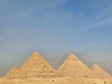 The Pyramids of Giza are among the most famous pyramids of antiquity.