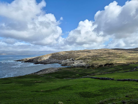 A view of the coast in Connemara, Galway, Ireland