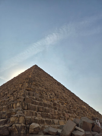 Pyramid of Khafre in Giza, Cairo, Egypt