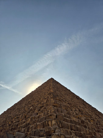 Pyramid of Khafre in Giza, Cairo, Egypt