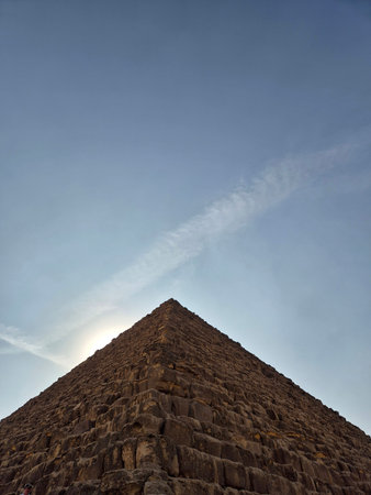 Pyramid of Khafre in Giza, Cairo, Egypt
