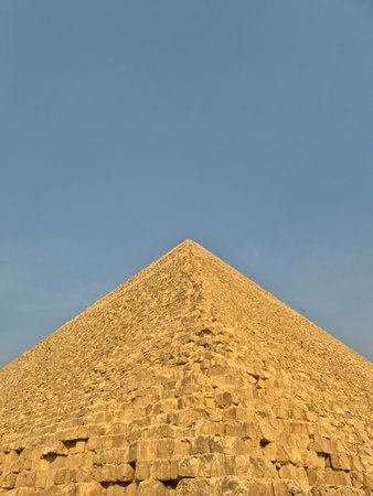 Pyramid of Khafre in Giza, Cairo, Egypt