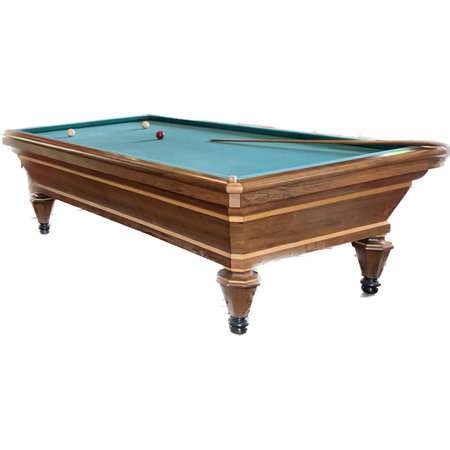 Pool table isolated on white background. Clipping path included in file.の写真素材