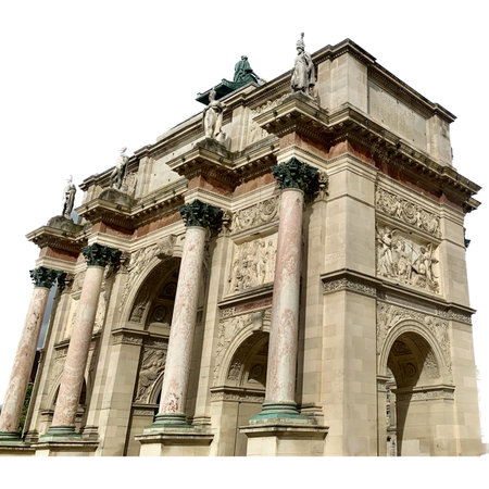 Triumphal Arch of Christ the Saviour in Prague, Czech Republicの写真素材