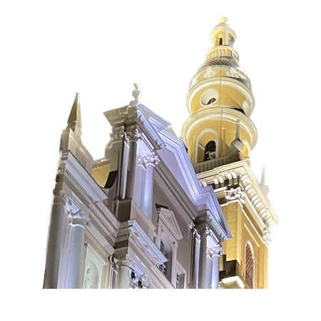 Seville Cathedral Isolated On White Background 3D Illustrationの写真素材
