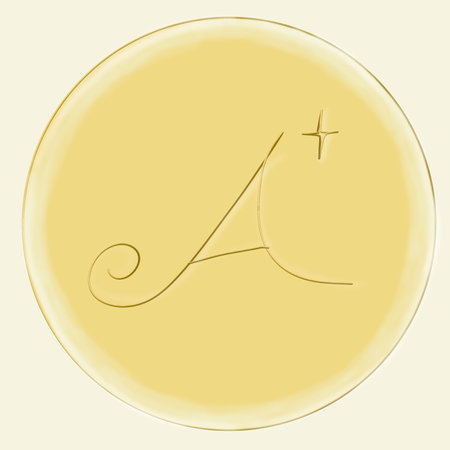Initial Letter A in a circle, vector illustration, eps10の写真素材