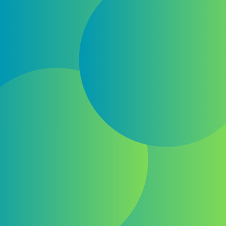 Abstract background with green and blue circles. Vector illustration for your designの写真素材