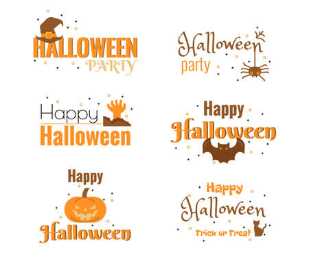 Illustration of Halloween text decoration.のイラスト素材