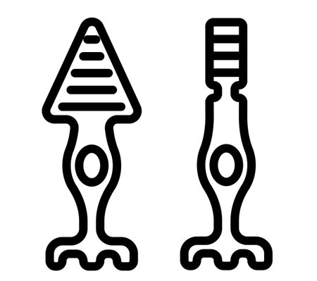 Illustration of photoreceptor cell , Rod cell and cone cell for ui ux icon, website, app, presentaion, flyer, brochure etc.のイラスト素材