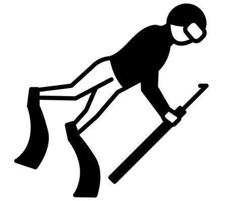 Spear fishing icon.のイラスト素材