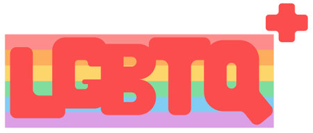 LBGTQ concept headline modern concept ui/ux icon for website, app, presentaion, flyer, brochure etc.のイラスト素材