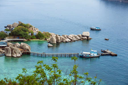 View of the island Nangyuan. Thailandの写真素材