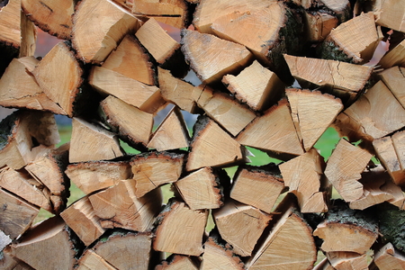 Woodpile for fireplaceの写真素材