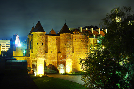 Barbakan, Fortification of Old town, Warsawのeditorial素材