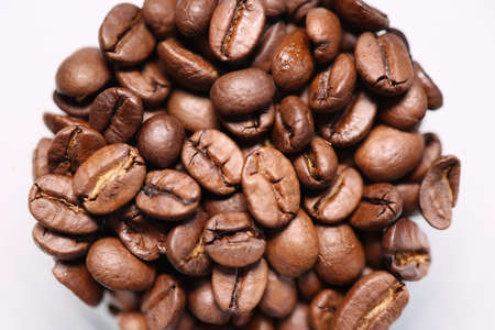 Roasted, aromatic coffee beans. Not ground.の写真素材