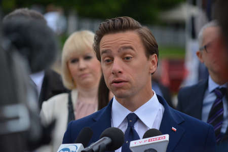 Krzysztof Bosak WrocÅaw election rally 4th July 2020.のeditorial素材