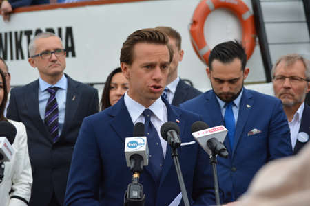 Krzysztof Bosak WrocÅaw election rally 4th July 2020.のeditorial素材