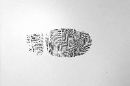 The fingerprint trace secured by the police at the scene.