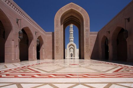 Muscat, Oman - Sultan Qaboos Grand Mosqueの写真素材