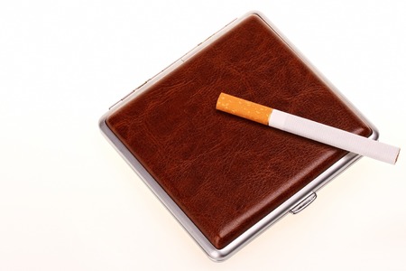 Luxury cigarette caseの写真素材