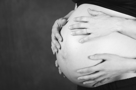 Pregnant women bellyの写真素材