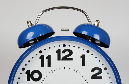 Blue alarm clock