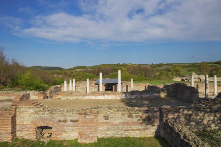 Gamzigrad, Felix Romuliana,ancient Roman palace ruinsの写真素材