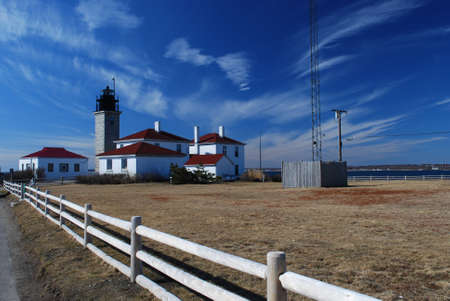 Beavertail lighthouseの写真素材