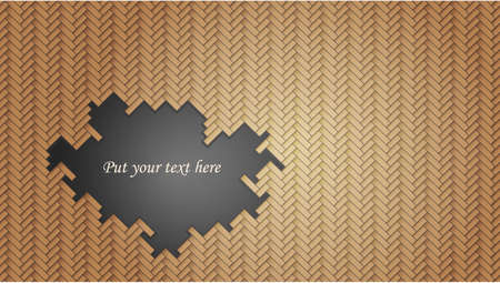 Geometric wicker pattern with holeのイラスト素材