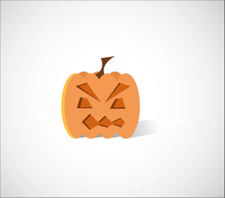 Simple illustration of halloween pumpkinのイラスト素材