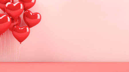 Bright balls on a pink background with copyspace. High quality photoの写真素材