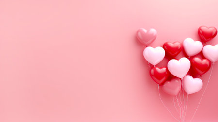 Bright balls on a pink background with copyspace. High quality photoの写真素材