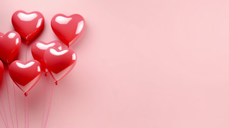 Bright balls on a pink background with copyspace. High quality photoの写真素材