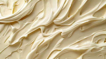 Texture of delicate buttercream close-up. High quality photoの素材