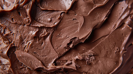 Texture of delicate chocolate cream close-up. High quality photoの素材