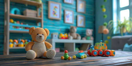 Children's playroom with various children's toys. High quality photoの素材