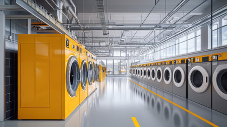 Industrial with yellow tint washing process. High quality photoの素材