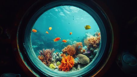 Submarine view of beautiful seabed with corals. High quality photoの素材