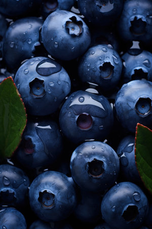 Close Up of Blueberries. High quality photoの素材