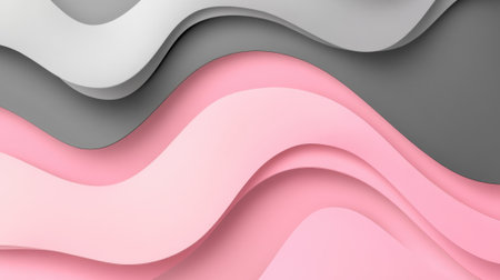 Abstract Monochrome Gray Pink Background with Smooth Lines. High quality photoの素材