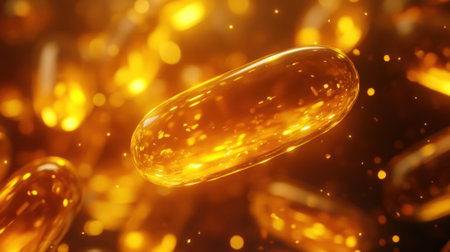 Omega-3 Supplement Capsules. High quality photoの素材