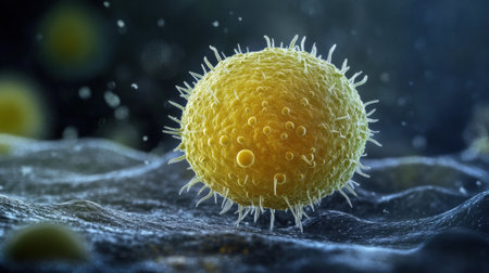 CloseUp of Escherichia Coli Bacteria in the Body. High quality photoの素材