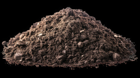 Pile of Soil Isolated on Transparent Background. High quality photoの素材