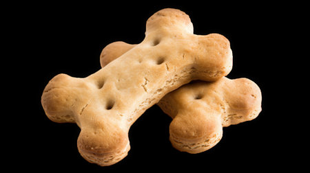 dog bone shaped cookies on transparent background. High quality photoの素材