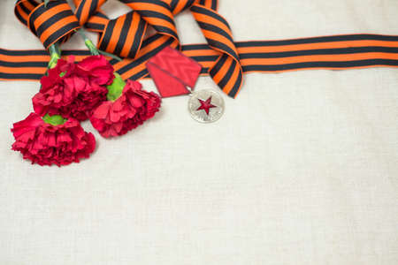 The award for merits before the people, in honor of the victory.の写真素材
