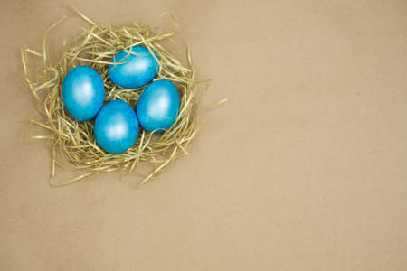 A holy holiday that takes place in the spring and all people paint eggs.の写真素材