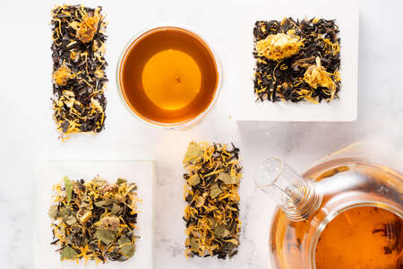 Cup of Home herbal tea.の写真素材