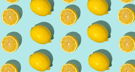 Fresh citrus Seamles fine pattern. Ripe fruit tropical. Trendy sunlight Summer pattern made with...