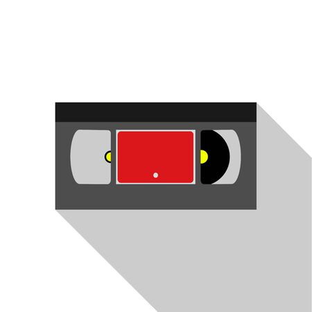Flat modern design with shadow VHS cassetteのイラスト素材